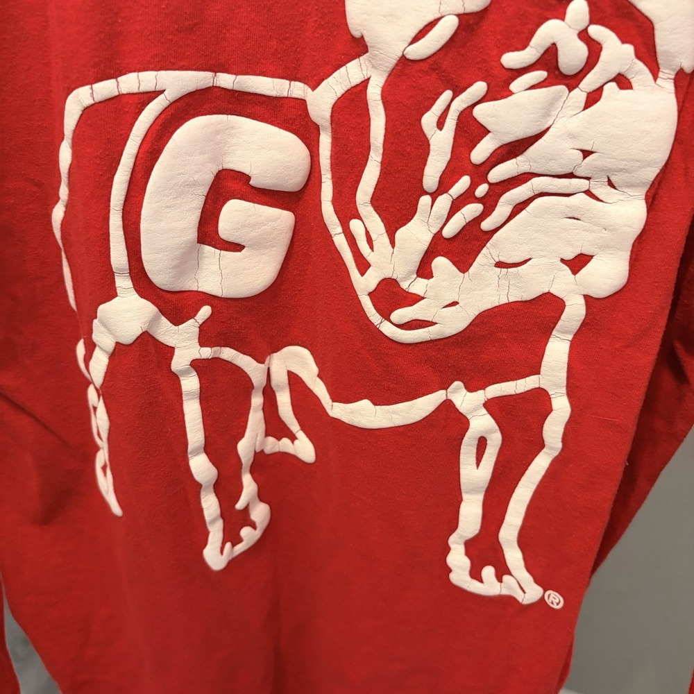 Pressbox Georgia Bulldogs "The Big Shirt" Oversized Long Sleeve Tee Sm Gameday - Picture 7 of 13